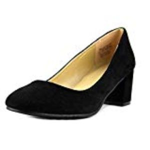 Wanted Amelia - Black Microsuede Pump Size: 8